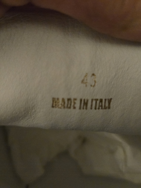 Versace Other - Versace White Leather Men's Athletic Sneakers with Gold Stamped Detail